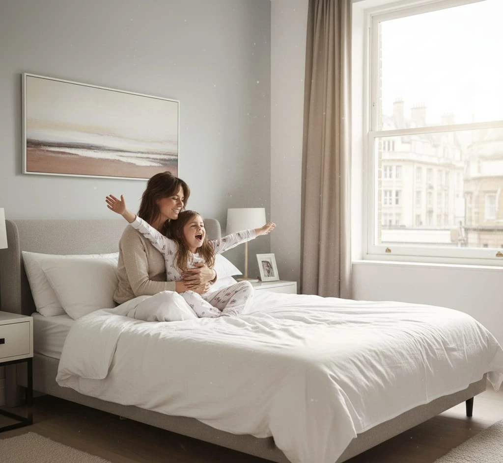 Pristine Airbnb linens